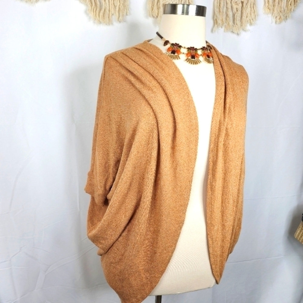 ABOUND SIZE S‎ YELLOW SMALL FALL TAN BROWN CARDIGAN TOP SWEATER NWT